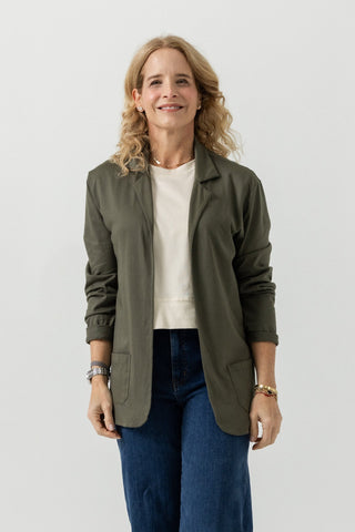 Soft Blazer | Peruvian Pima Cotton | Olive