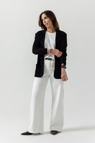 Soft Blazer | Peruvian Pima Cotton | Black