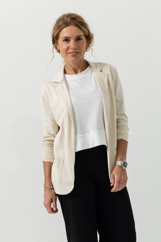 Soft Blazer | Peruvian Pima Cotton | Bone