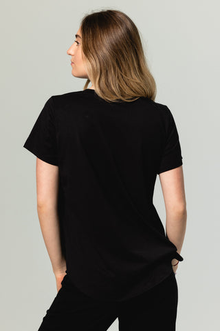 Flowy Tee Eloise | Peruvian Pima Cotton | Black