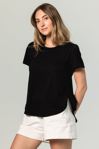 Flowy Tee Eloise | Peruvian Pima Cotton | Black