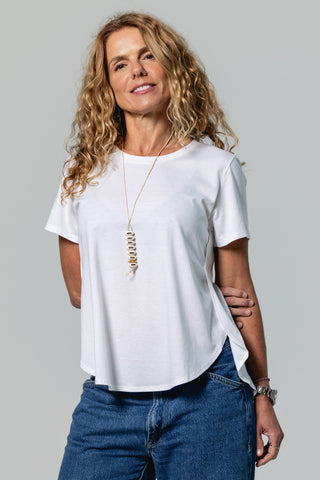 Flowy Tee Eloise | Peruvian Pima Cotton | Off White