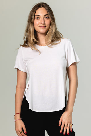 Flowy Tee Eloise | Peruvian Pima Cotton | Off White