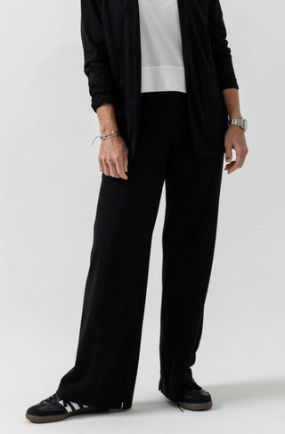 Straight Leg Pants | Peruvian Pima Cotton | Black