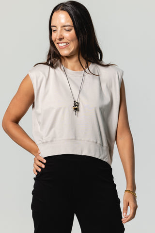 Muscle Crew Top | Peruvian Pima Cotton | Mineral