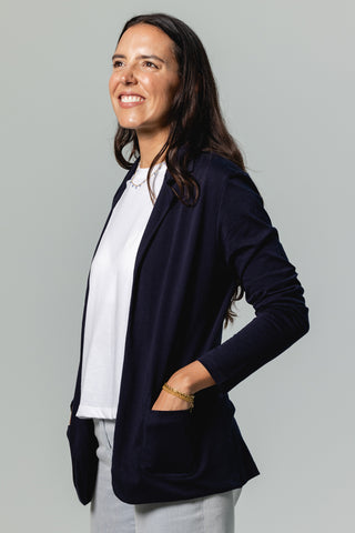 Soft Blazer | Peruvian Pima Cotton | Deep Navy