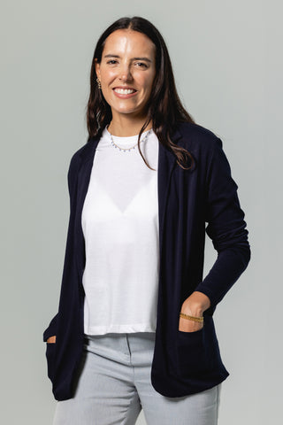 Soft Blazer | Peruvian Pima Cotton | Deep Navy