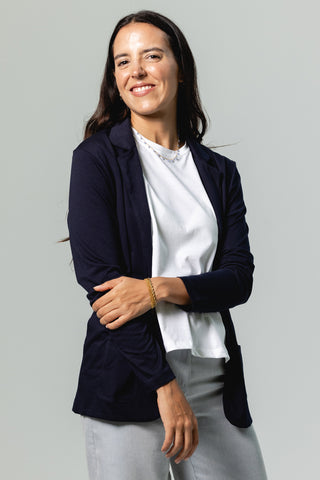 Soft Blazer | Peruvian Pima Cotton | Deep Navy