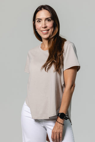 Flowy Tee Eloise | Peruvian Pima Cotton | Mineral