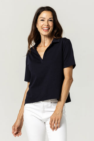 Knit Polo Gala | Peruvian Pima Cotton | Deep Navy
