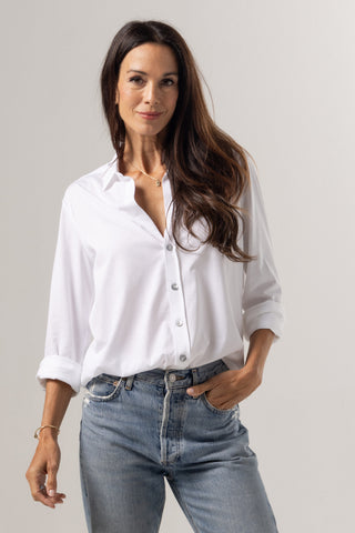 Button Up Shirt Anna | Peruvian Pima Cotton | Off White