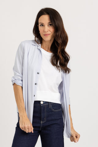 Button Up Shirt Anna | Peruvian Pima Cotton | Ice