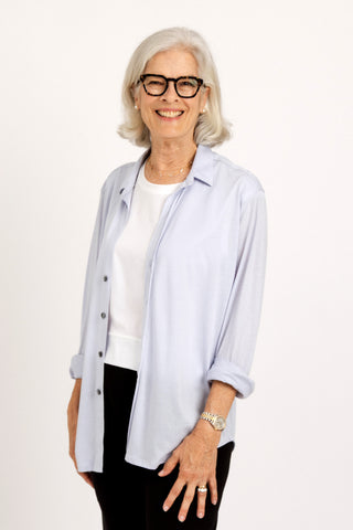 Button Up Shirt Anna | Peruvian Pima Cotton | Ice