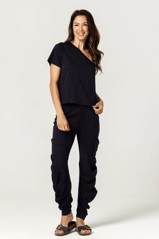 Circle pants | Peruvian Pima Cotton | Deep Navy