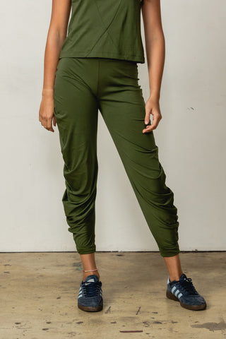 Circle Pants | Pima Cotton | Olive