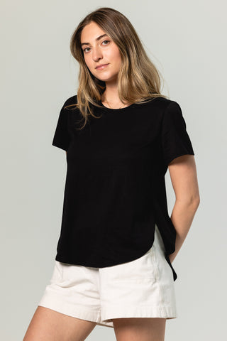 Flowy Tee Eloise | Pima Cotton | Black