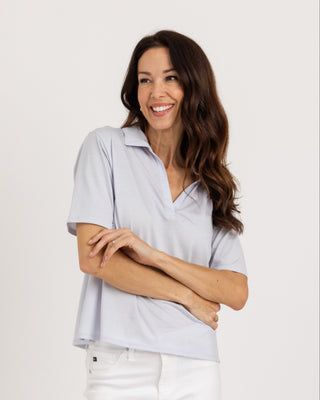 Knit Polo Gala | Peruvian Pima Cotton | Ice