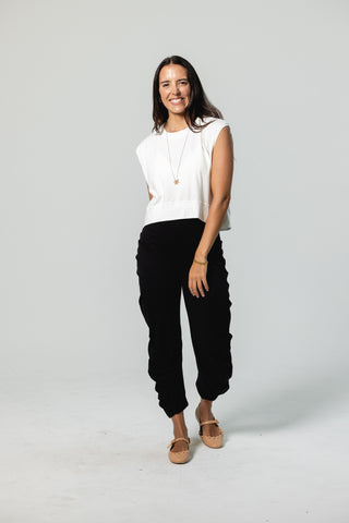 Muscle Crew Top | Peruvian Pima Cotton | Off White
