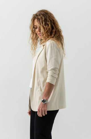 Soft Blazer | Peruvian Pima Cotton | Bone