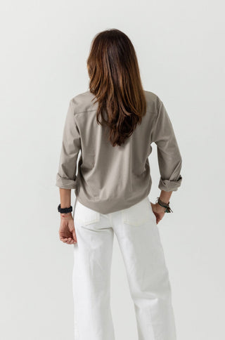 Button Up Shirt Anna | Peruvian Pima Cotton | Khaki