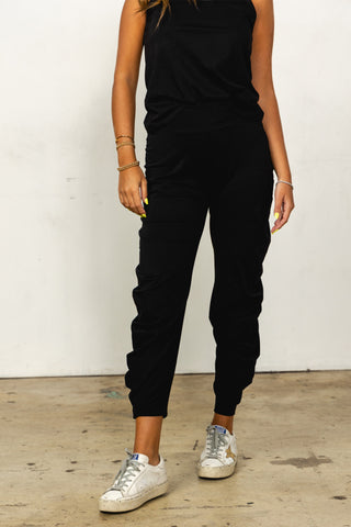 Circle Pants | Pima Cotton | Black