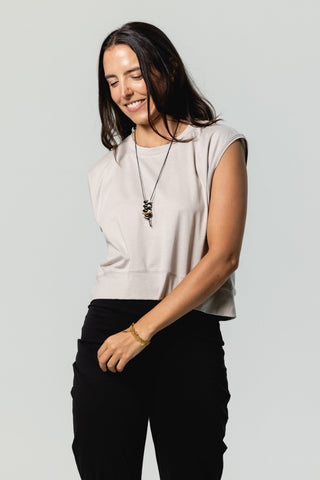 Muscle Crew Top | Peruvian Pima Cotton | Mineral