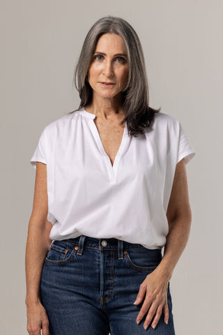 Clara Blouse | Peruvian Pima Cotton | White
