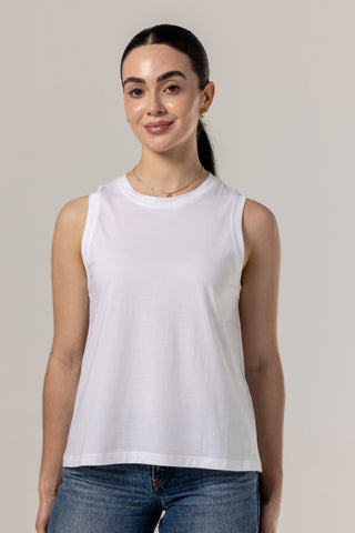 Muscle Tank Valentina | Peruvian Pima Cotton | White