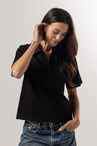 Polo Gala | Peruvian Pima Cotton | Black