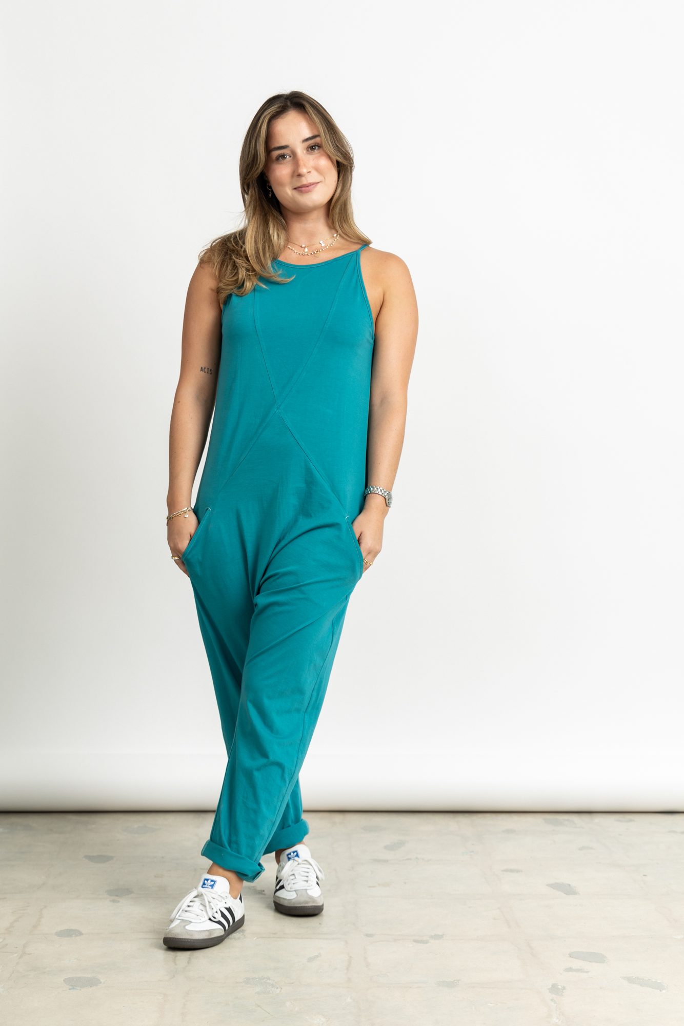 The Jumpsuit in Aqua