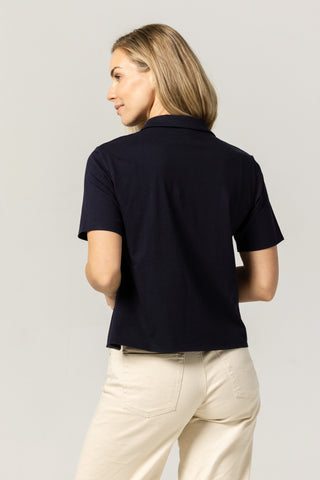 Knit Polo Gala | Peruvian Pima Cotton | Deep Navy