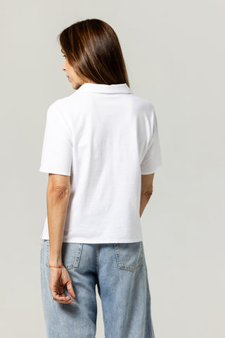Knit Polo Gala | Peruvian Pima Cotton | White