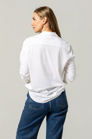 Button Up Shirt Anna | Peruvian Pima Cotton | Off White