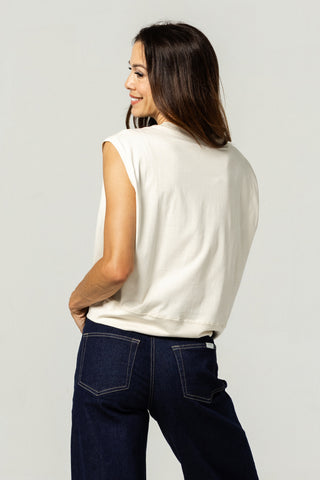 Muscle Crew Top | Peruvian Pima Cotton | Bone