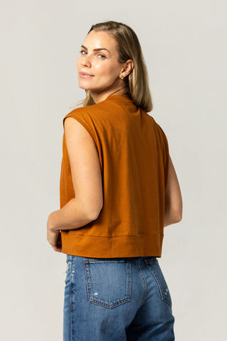 Muscle Crew Top | Peruvian Pima Cotton | Dark Honey