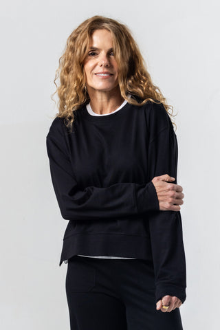 Crew Neck | Peruvian Pima Cotton | Black