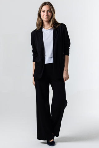 Soft Blazer | Peruvian Pima Cotton | Black