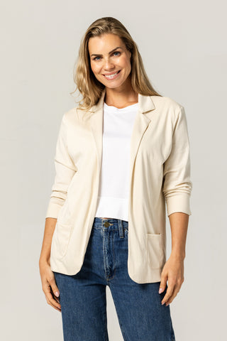 Soft Blazer | Peruvian Pima Cotton | Bone