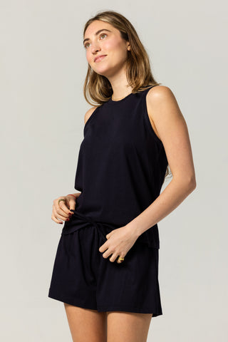 Easy Racerback Tank | Peruvian Pima Cotton | Deep Navy