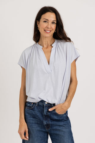 Clara Blouse | Peruvian Pima Cotton | Ice